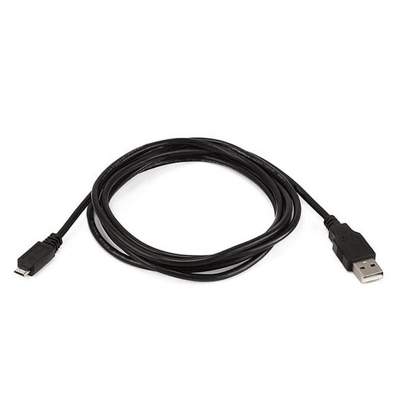 Black USB to Micro B Cable Cord - Picture 3 of 4